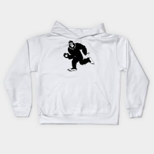 Funny Bigfoot Baseball Kids Hoodie